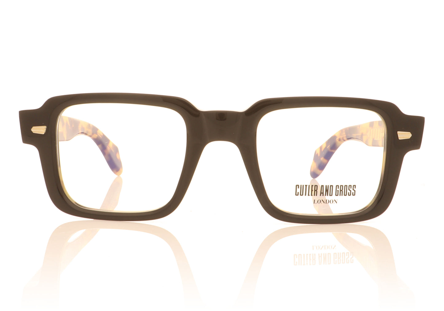 Cutler and Gross 1393 01 Tortoise Glasses - Front