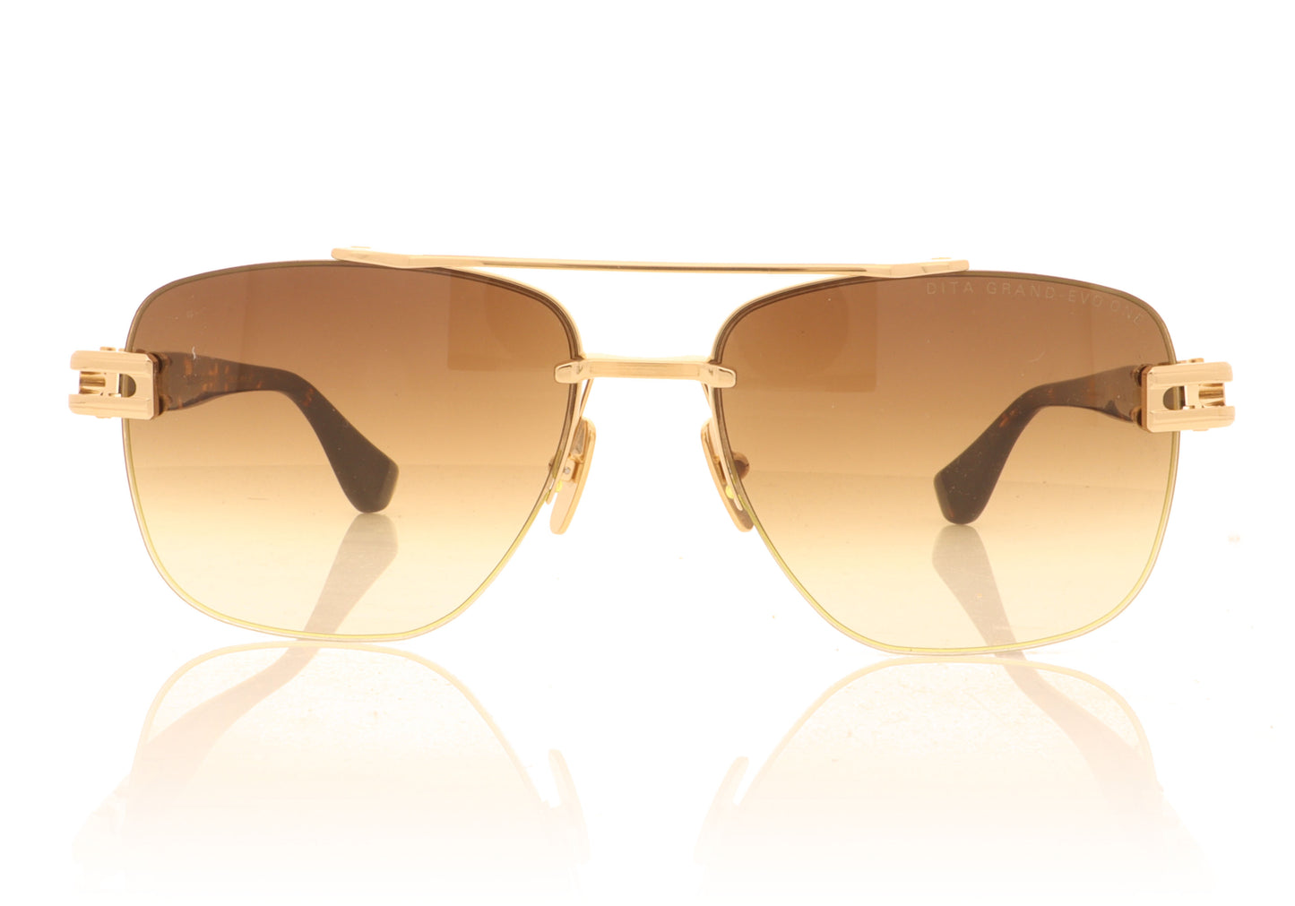 DITA Grand Evo 02 Gold Havana Sunglasses - Front