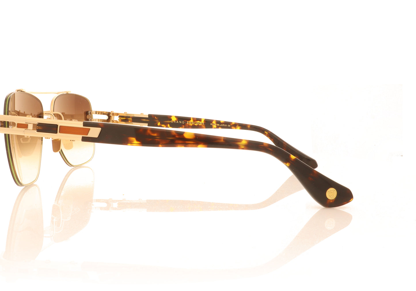 DITA Grand Evo 02 Gold Havana Sunglasses - Side