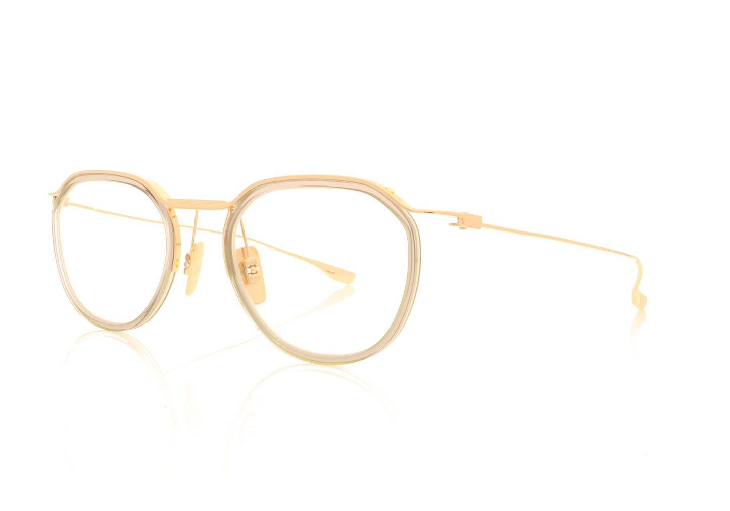 DITA Schema Two DTX131-49-01 Gold-Crystal Grey 1 Glasses - Angle