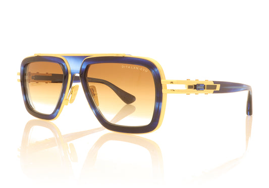 DITA DTS403 LXN-EVO BLU-GLD Blue Gold Sunglasses - Angle