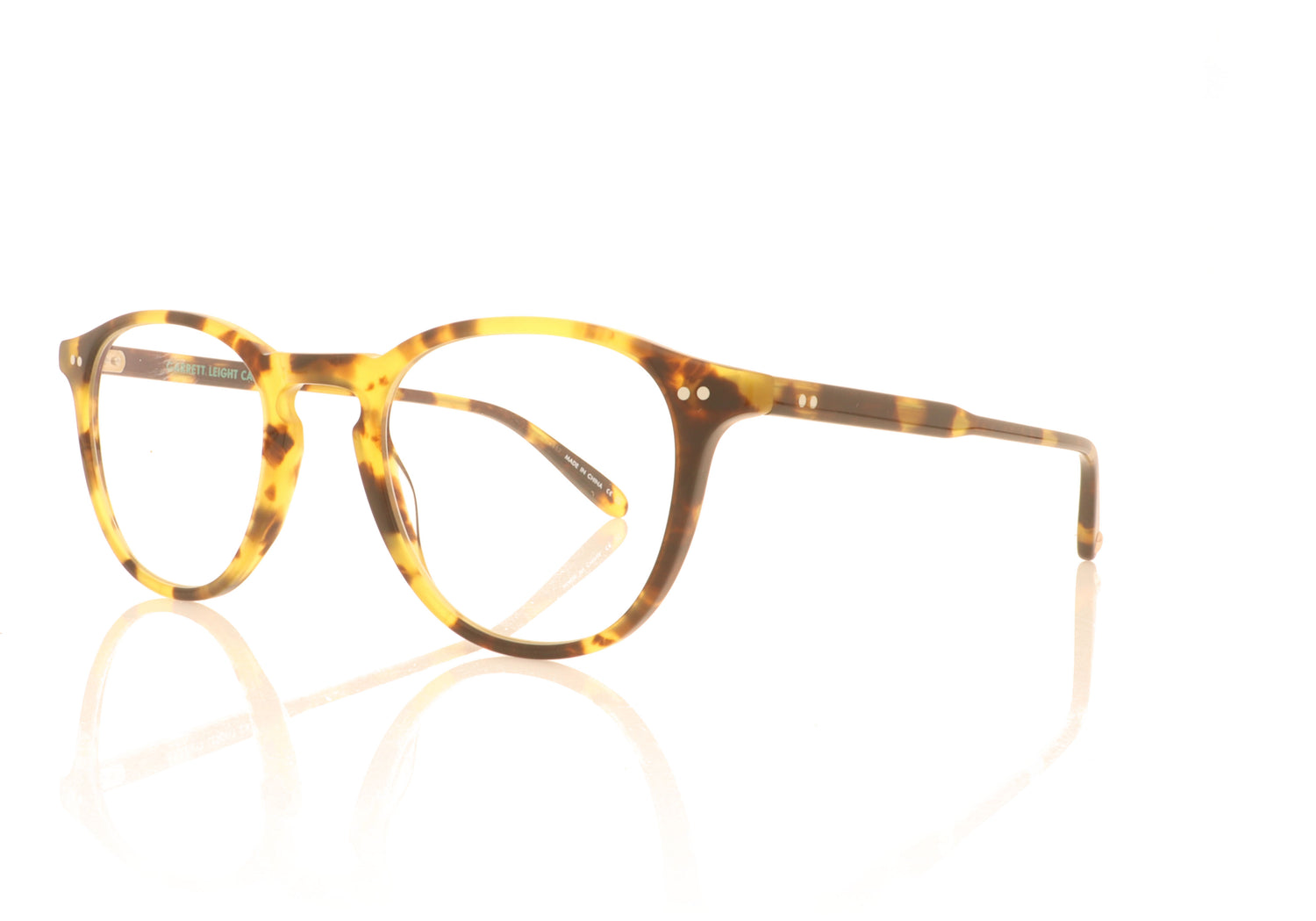 Garrett Leight Hampton 1001 BIO SPT Tortoise Glasses - Angle