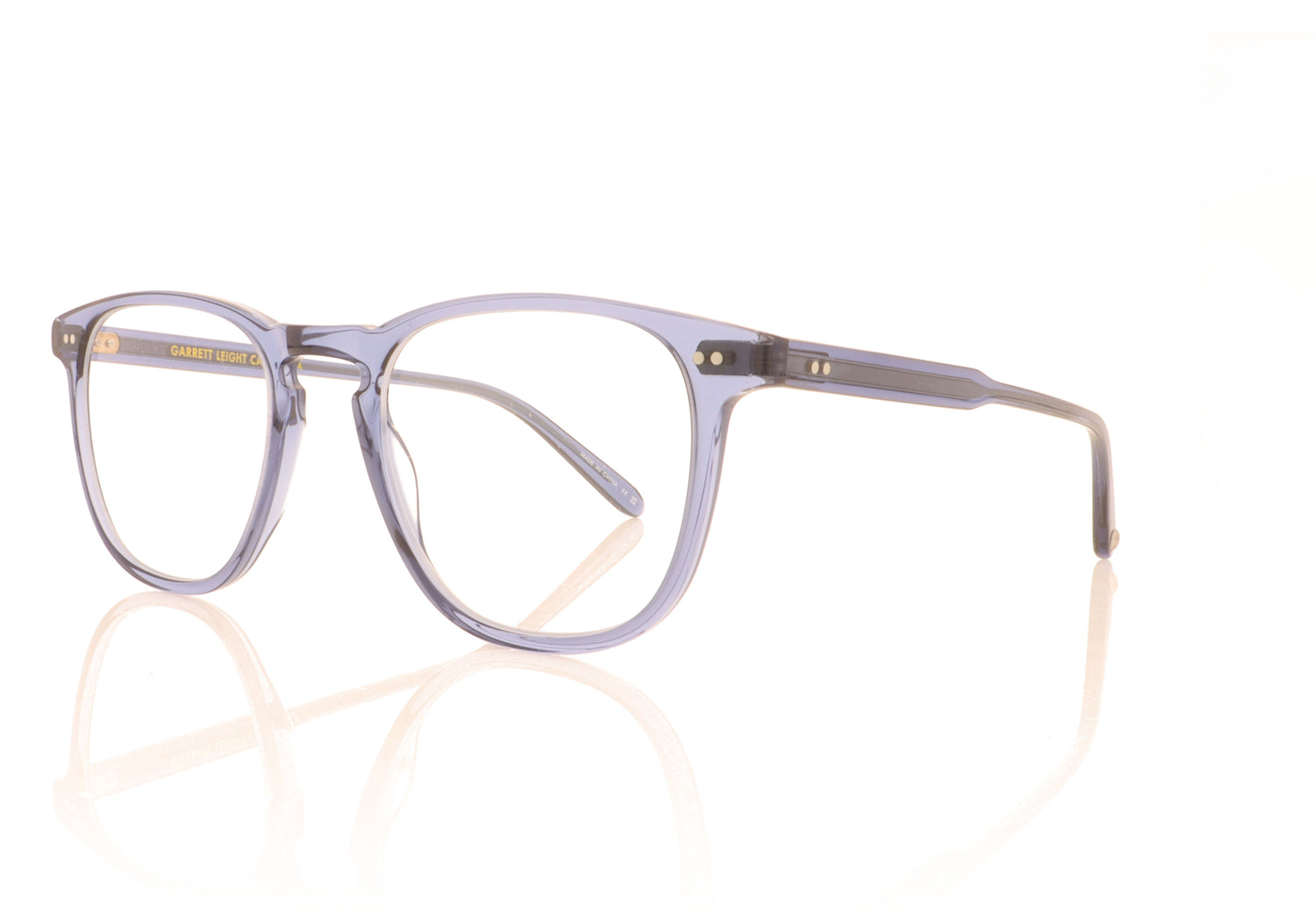 Garrett Leight Brooks 1002 BIO COB Bio Cobalt Glasses - Angle