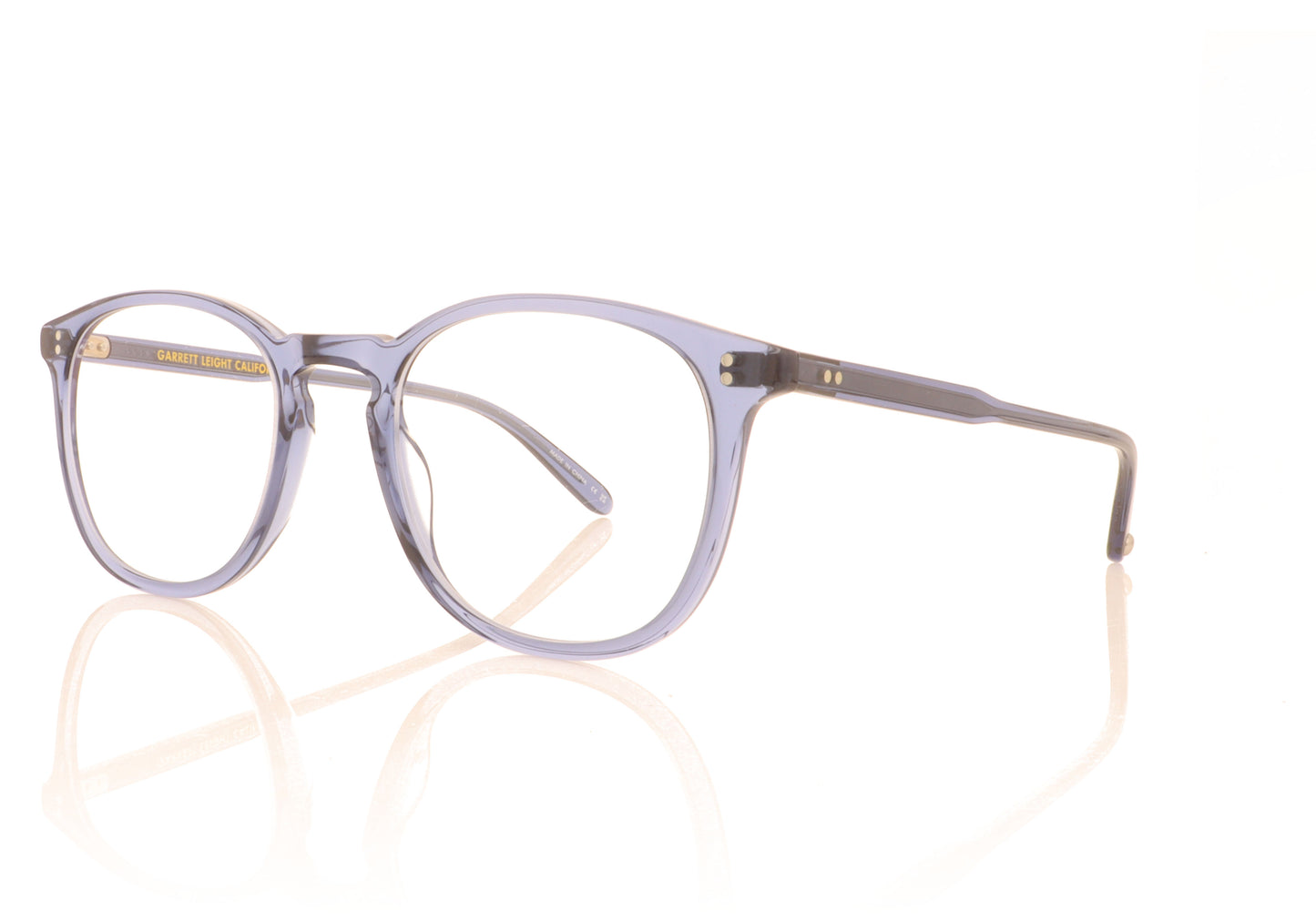 Garrett Leight Kinney 1007 BIO COB Bio Cobalt Glasses - Angle