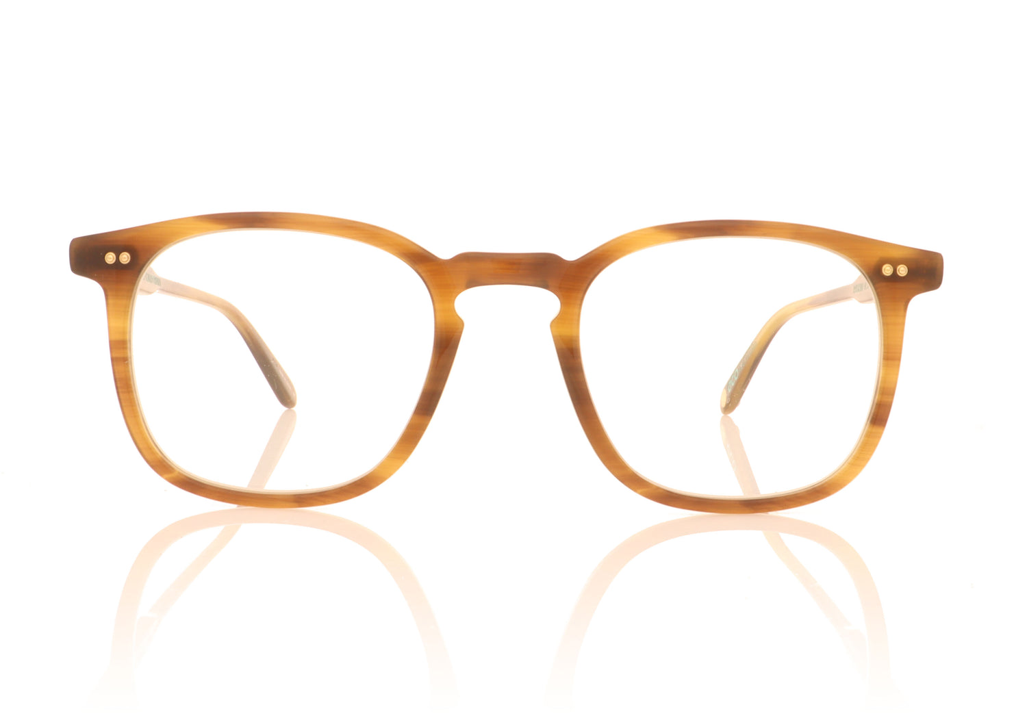 Garrett Leight Ruskin Eco BTO Blonde Tortoise Glasses - Front