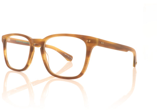 Garrett Leight Earvin BIO MBTO Blonde Tortoise Glasses - Angle