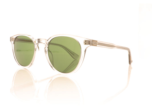 Garrett Leight Clement 2091 BIO SK Bio Smoke Sunglasses - Angle