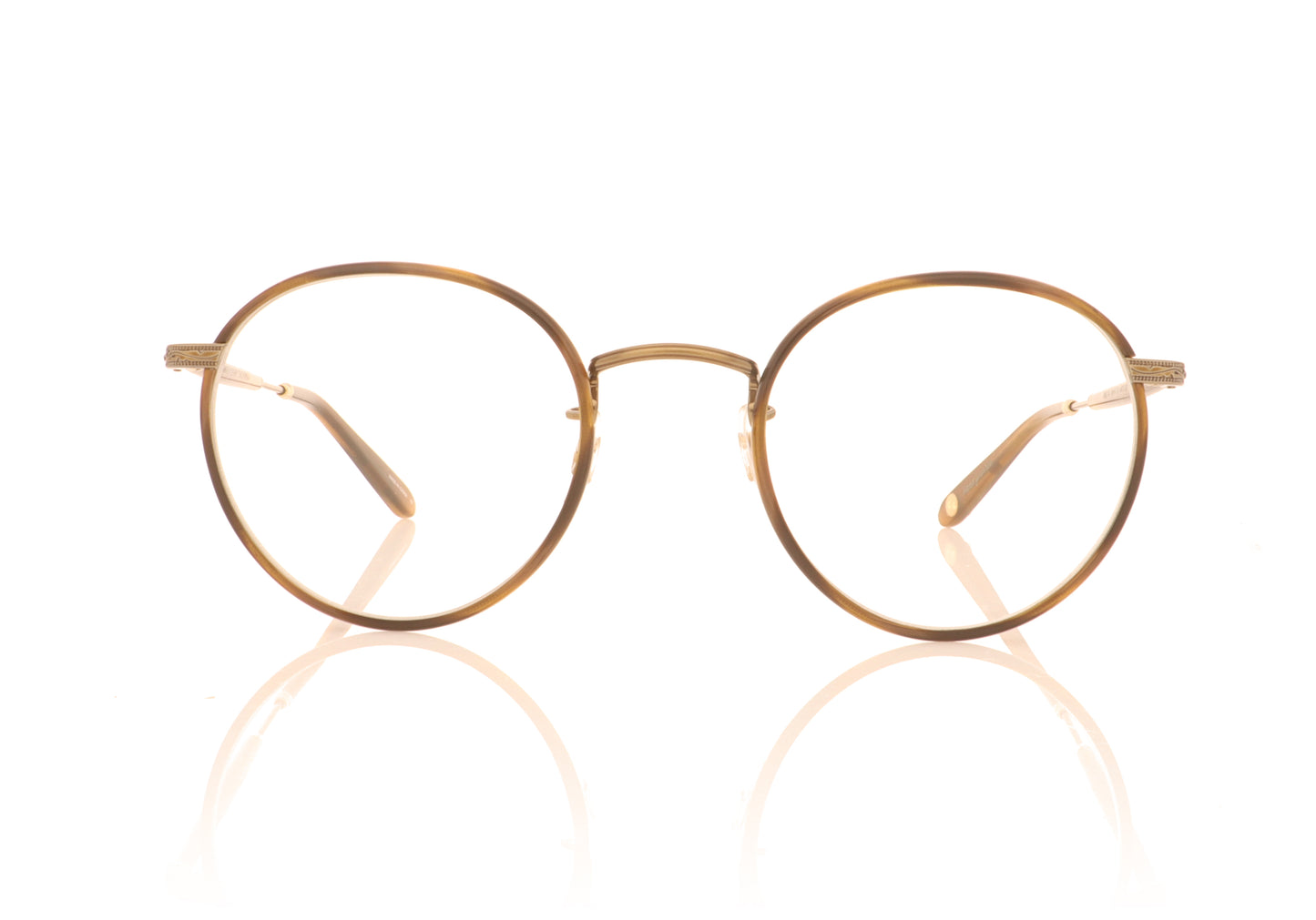 Garrett Leight Wilson 3003 DB-BG-TD Demi Blonde-Brushed Gold-True Demi Glasses - Front