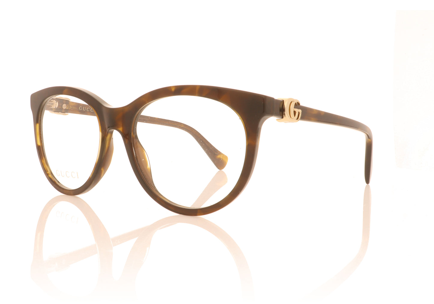 Gucci GG1074O 005 Havana Glasses - Angle