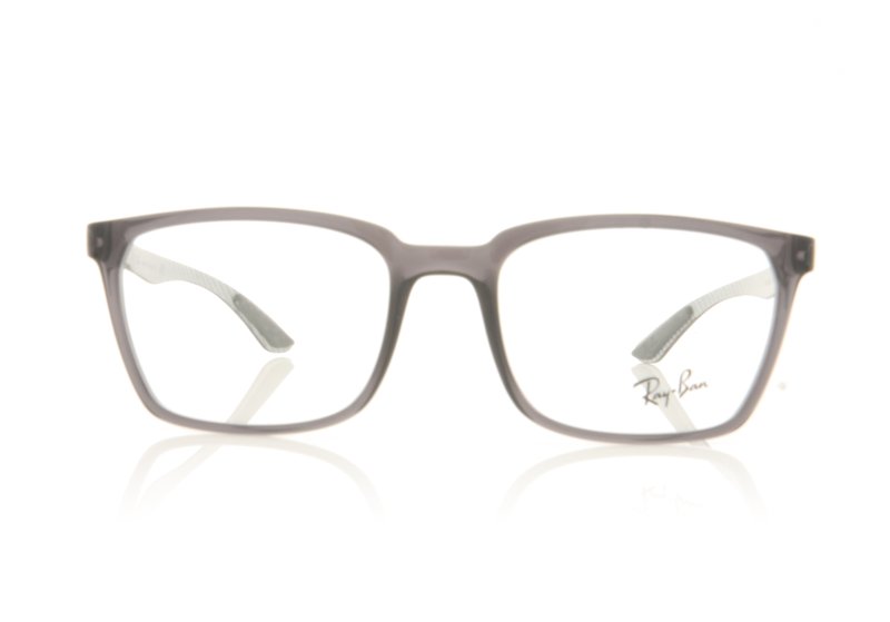 Ray-Ban 0RX8906 Shiny Transparent Grey 8061 Glasses - 52mm | 52