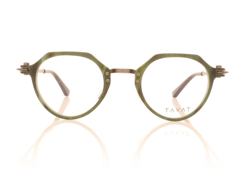 Tavat Soupcan Cinque Green Horn GRN Glasses - 47mm | 47