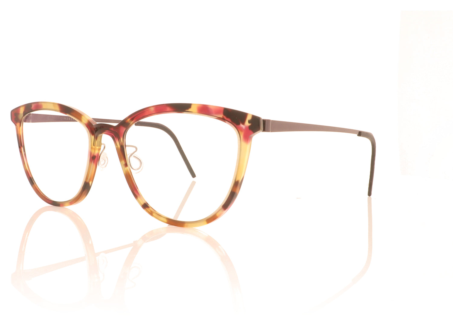 Lindberg Acetanium 1178 AK20 Purple Tortoise Glasses - Angle