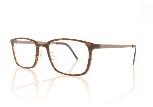 Lindberg Acetanium 1231 A168 Tortoise Glasses - Angle