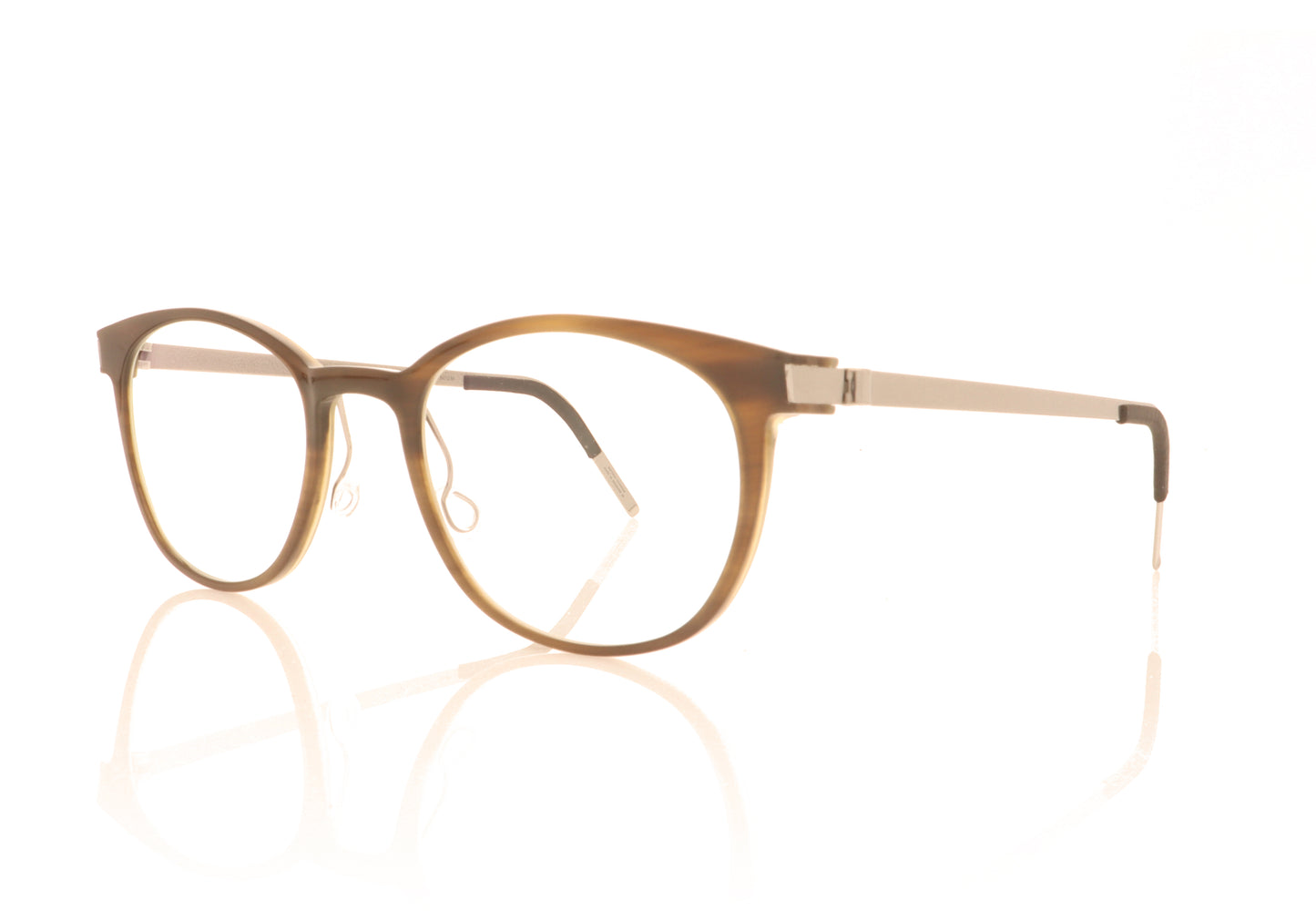 Lindberg buffalo 1818 H18 T407 P10 Brown Glasses - Angle