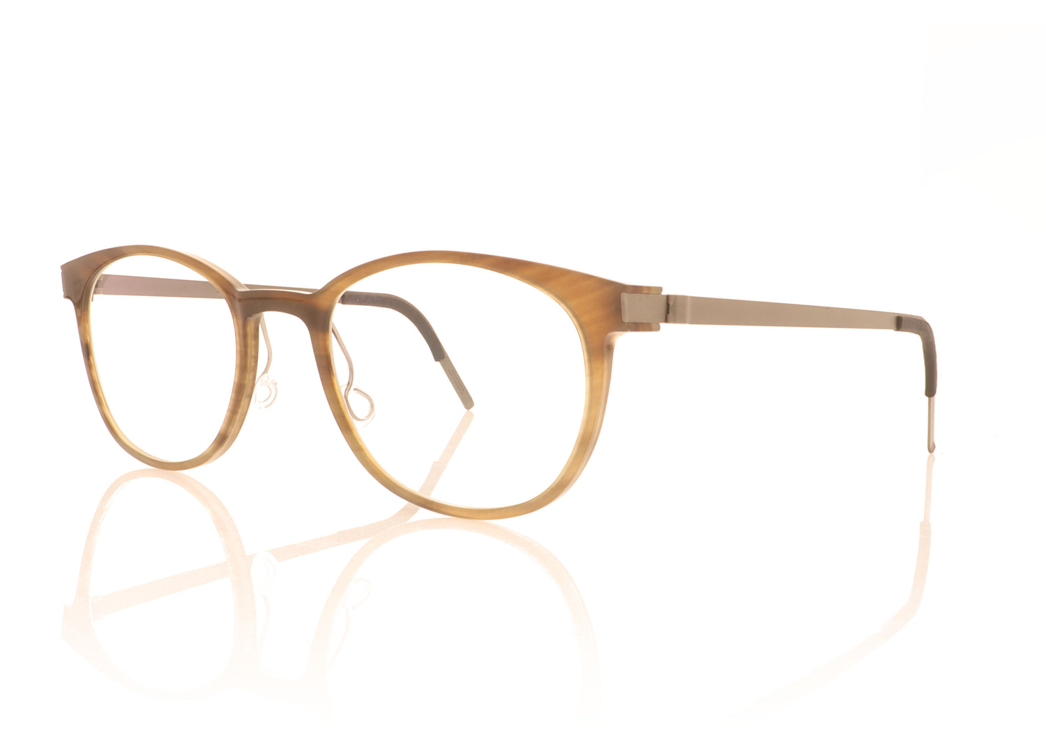 Lindberg buffalo 1818 H18 10 Brown Glasses - Angle