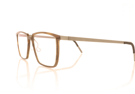 Lindberg buffalo 1844 H18 T407 10 Medium Brown Glasses - Angle