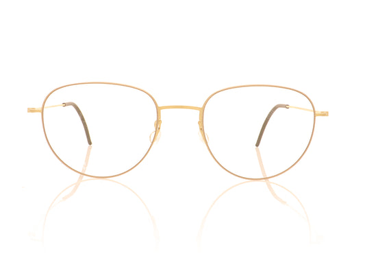 Lindberg thintanium 5512 GT GR69 Gold Glasses - Front