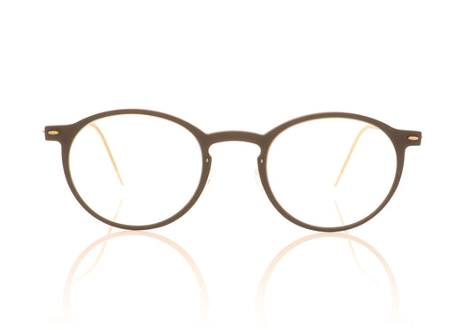 Lindberg n.o.w 6541 D16 PGT Brown Gold Glasses - Front