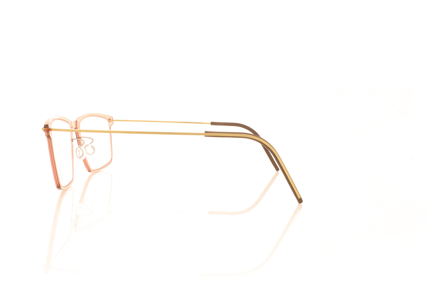 Lindberg NOW 6544 C20 Red Glasses - Side