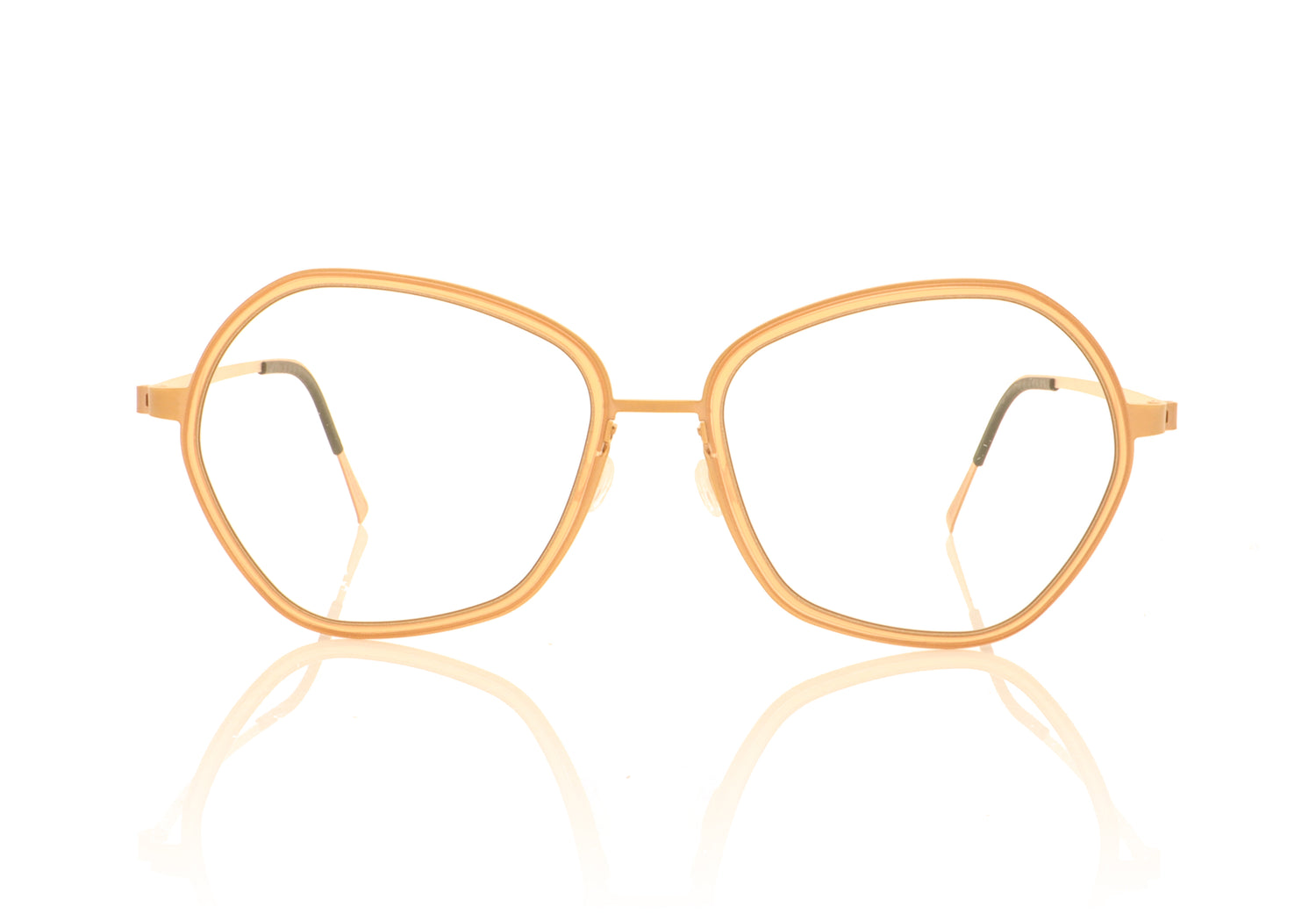 Lindberg Strip 9750 U15 GR69 Copper Glasses - Front