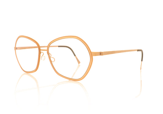 Lindberg Strip 9750 U15 GR69 Copper Glasses - Angle