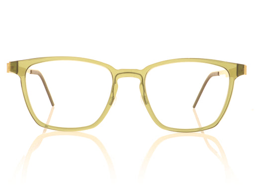 Lindberg 1048 A173 GT Green Gold Glasses - Front