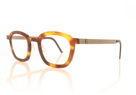 Lindberg acetanium 1050 A178 Tortoise Glasses - Angle