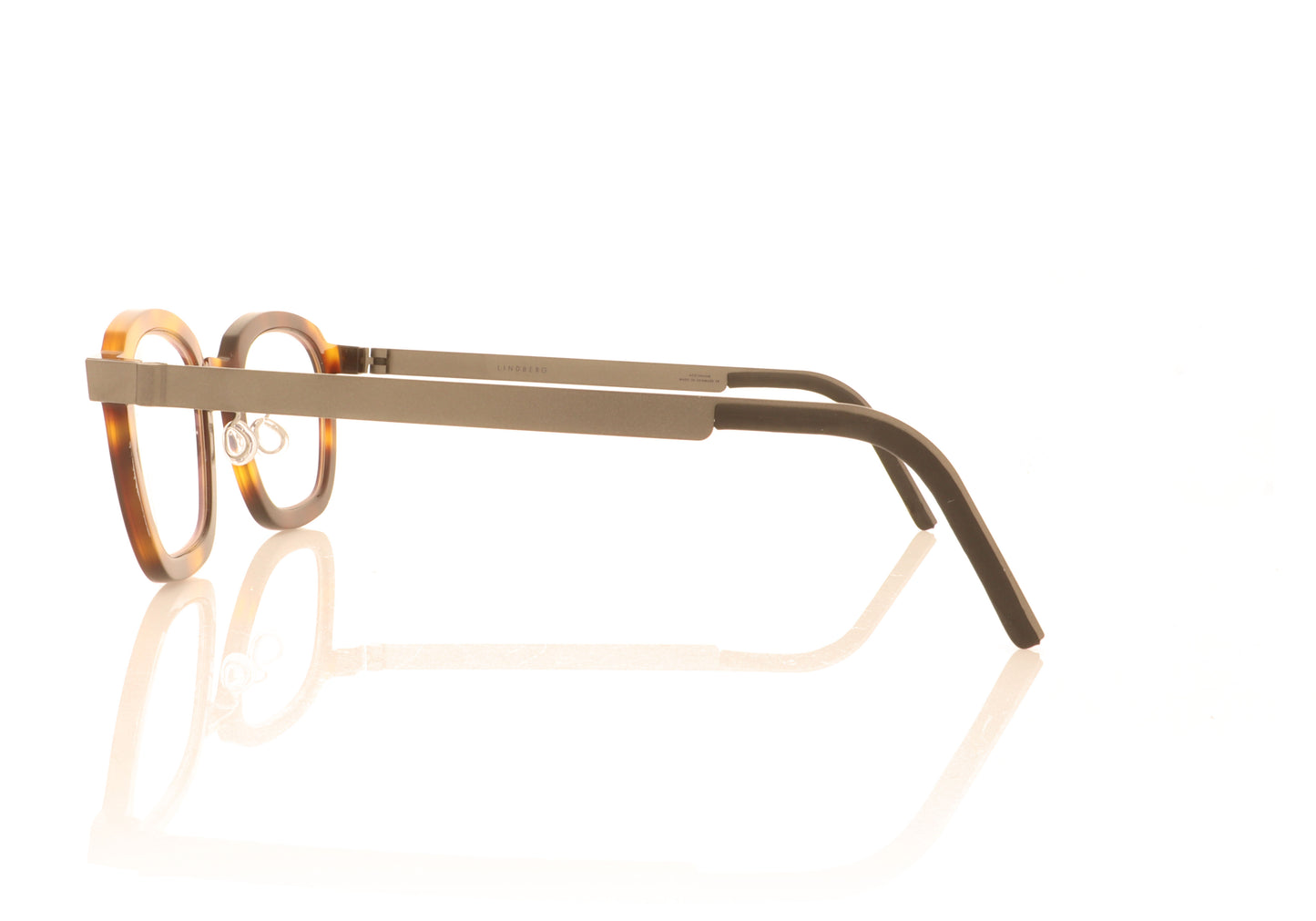 Lindberg acetanium 1050 A178 Tortoise Glasses - Side