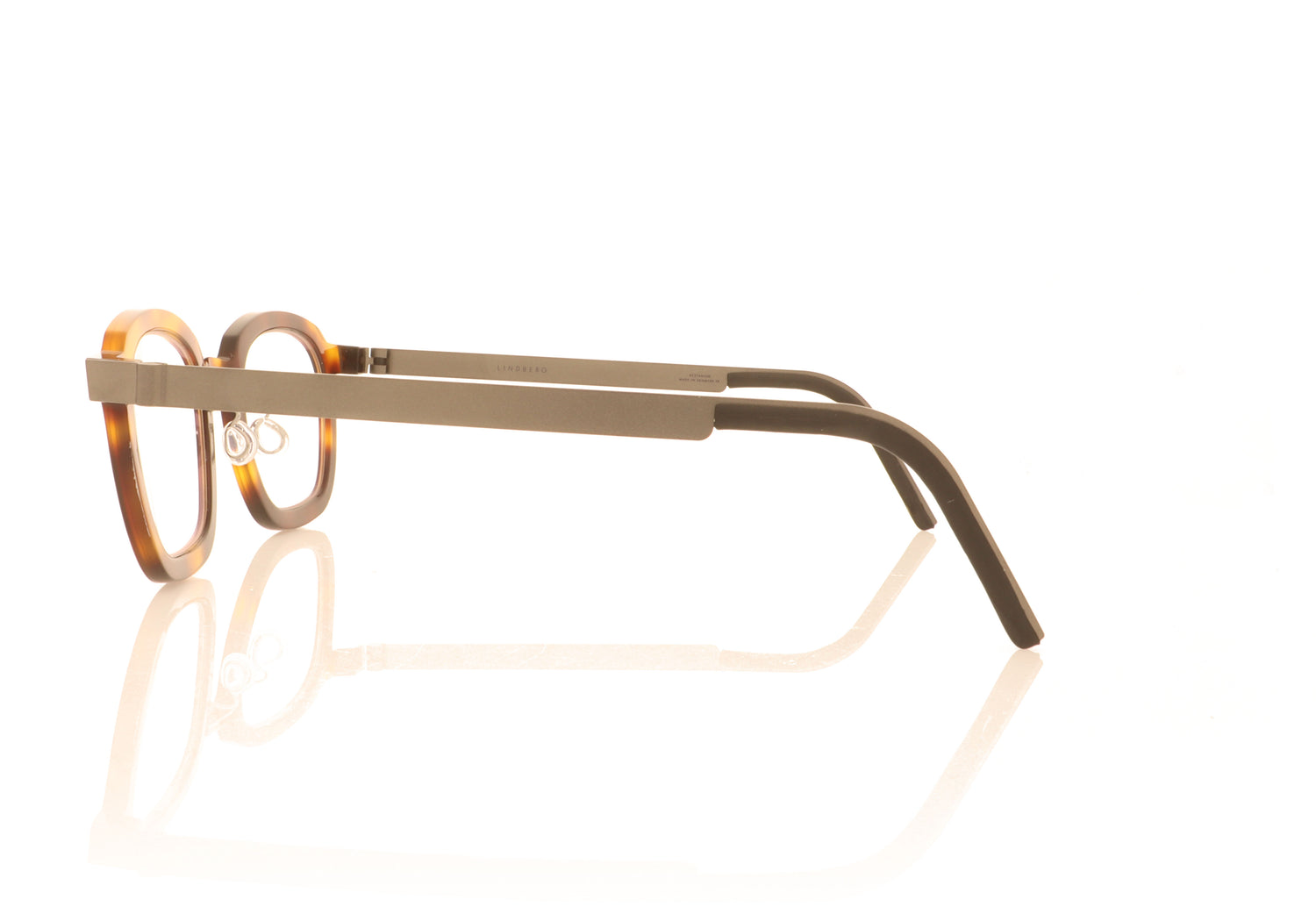 Lindberg acetanium 1050 A178 Tortoise Glasses - Side
