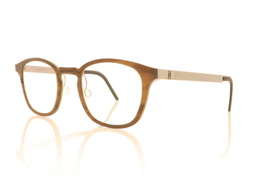 Lindberg bu 1854 H18 Medium Brown Glasses - Angle