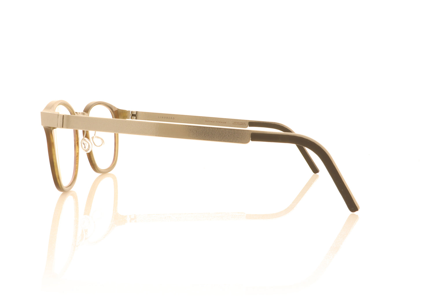 Lindberg bu 1854 H18 Medium Brown Glasses - Side