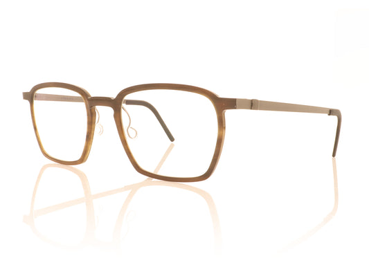 Lindberg buffalo 1859 H18 Medium Brown Glasses - Angle