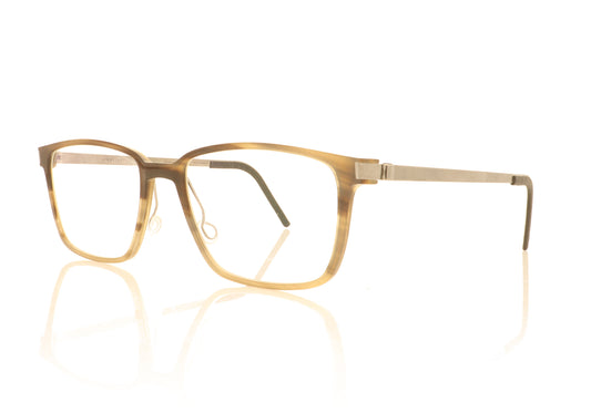 Lindberg Horn 1821 H50 Unique Horn Glasses - Angle