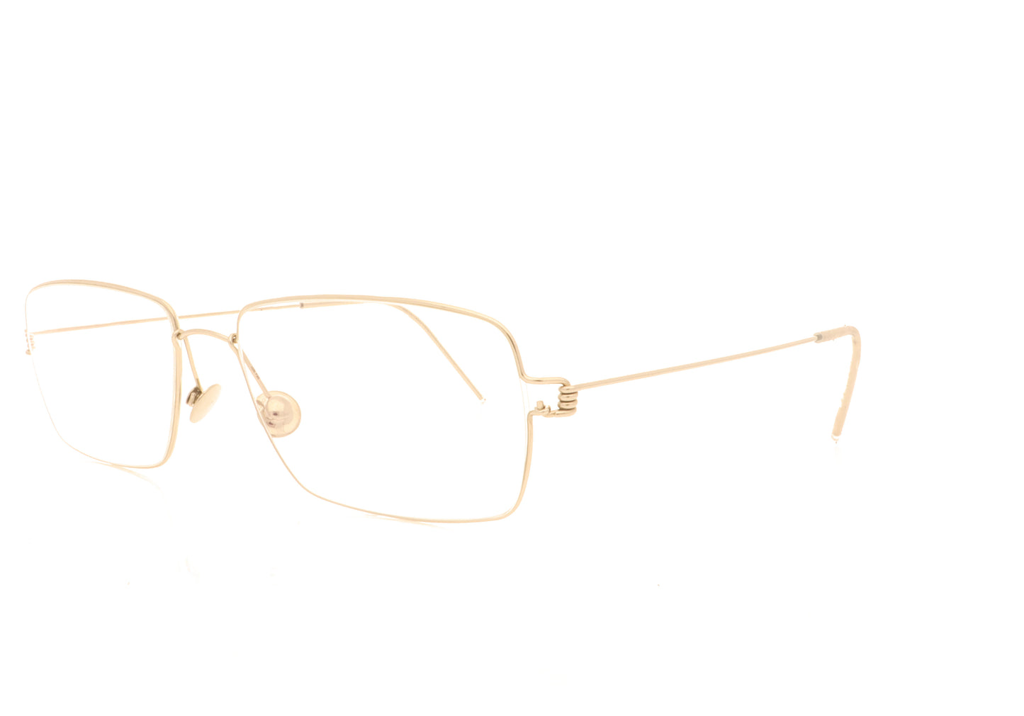 Lindberg Air Rim Nikolaj 925AQ Precious White Gold Glasses - Angle