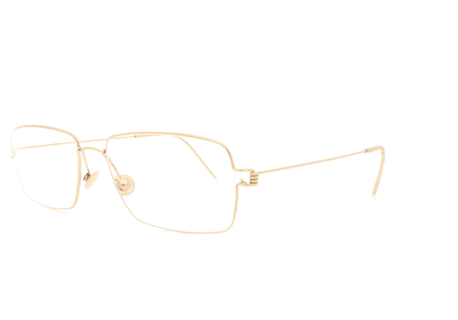 Lindberg Air Rim Nikolaj 925AQ Precious White Gold Glasses - Angle