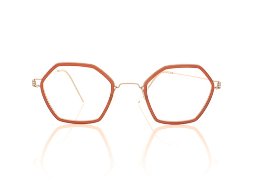 Lindberg Air Rim Rui P10 K258 Red Glasses - Front