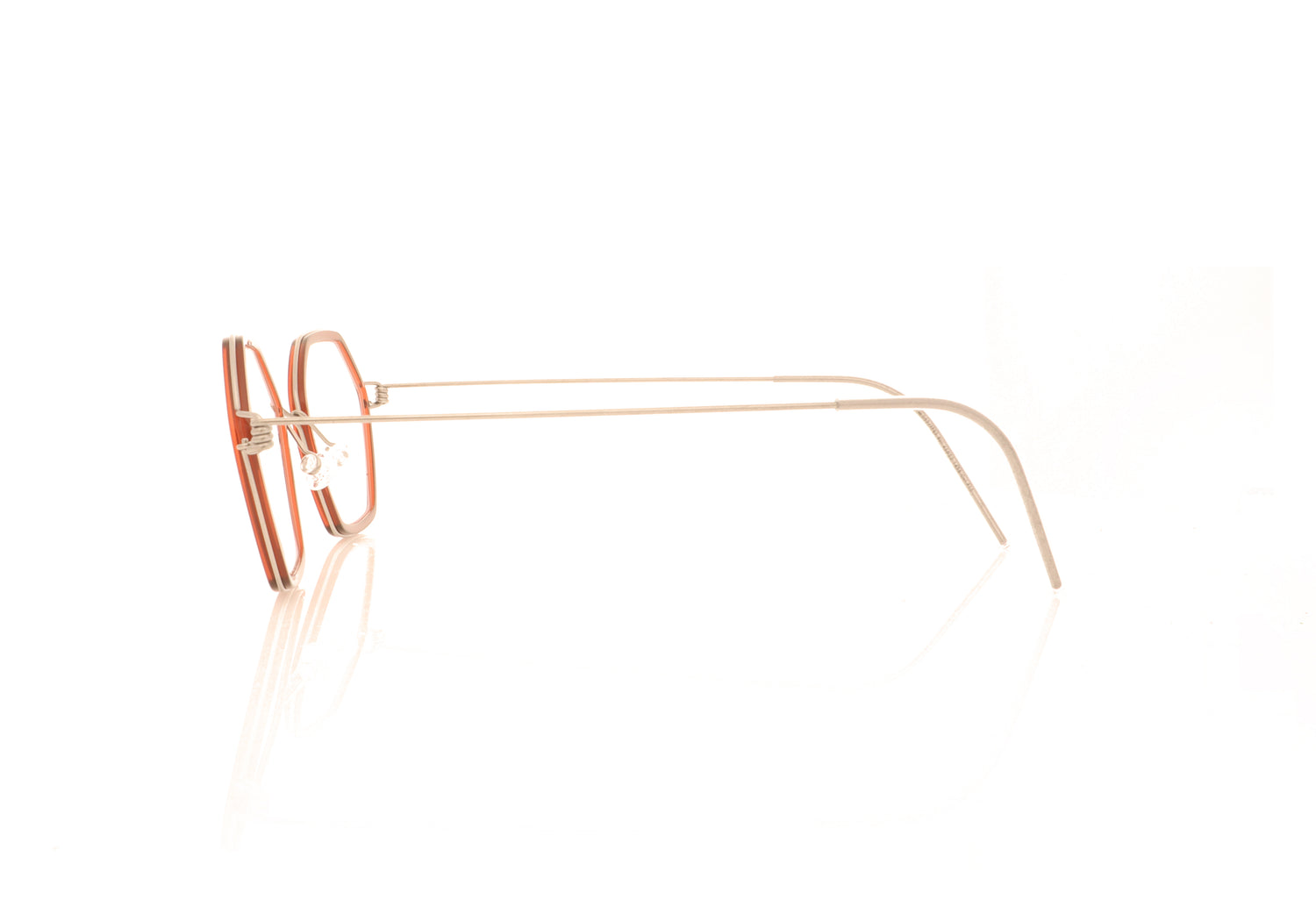 Lindberg Air Rim Rui P10 K258 Red Glasses - Side