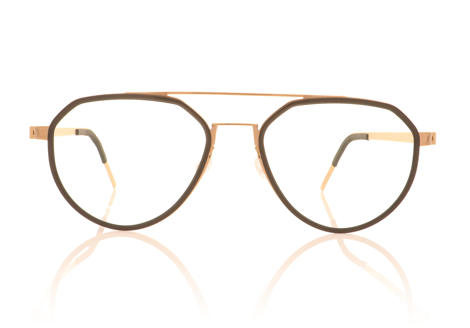 Lindberg Strip 9745 PU15 K24 Black Bronze Glasses - Front