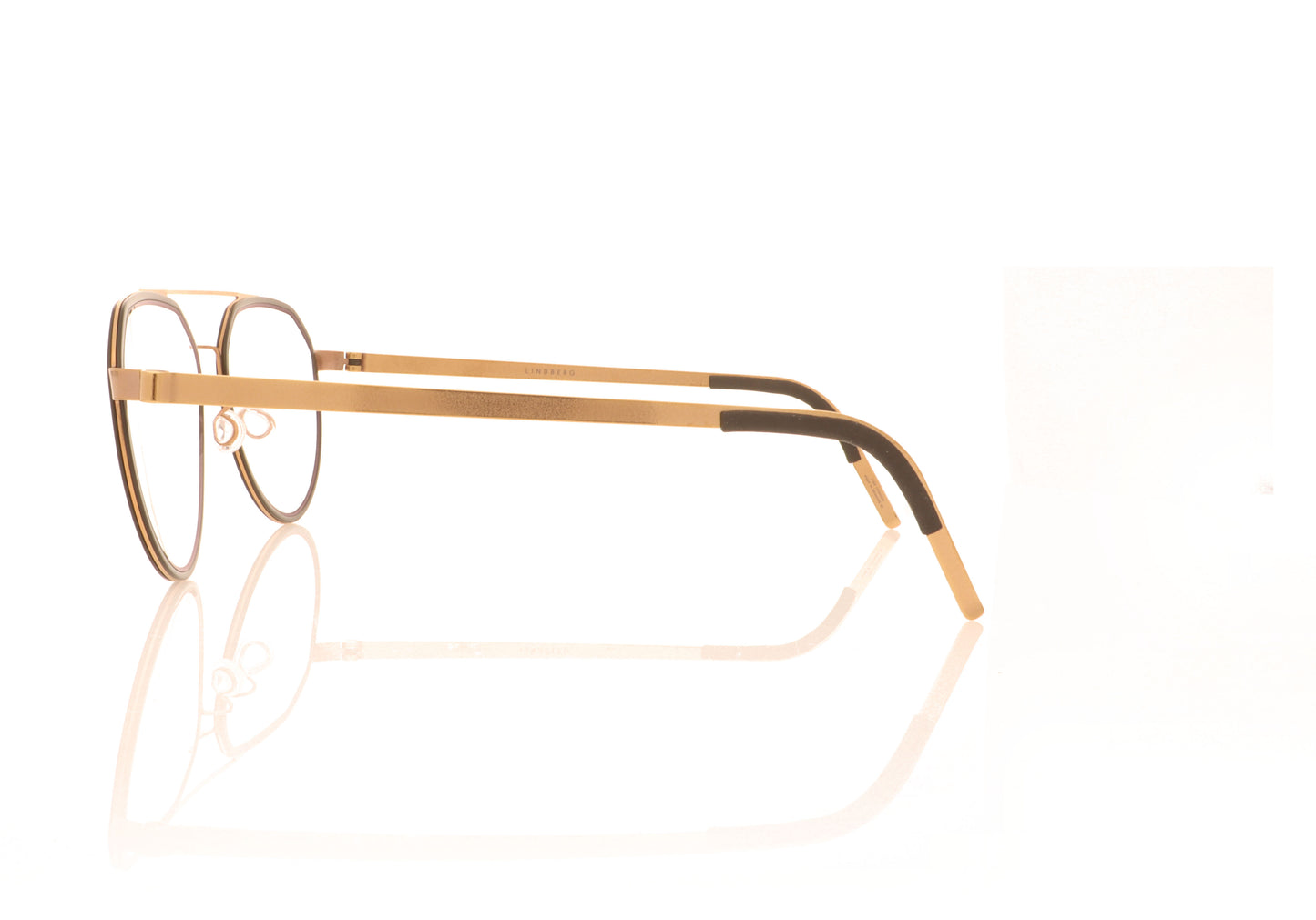 Lindberg Strip 9745 PU15 K24 Black Bronze Glasses - Side