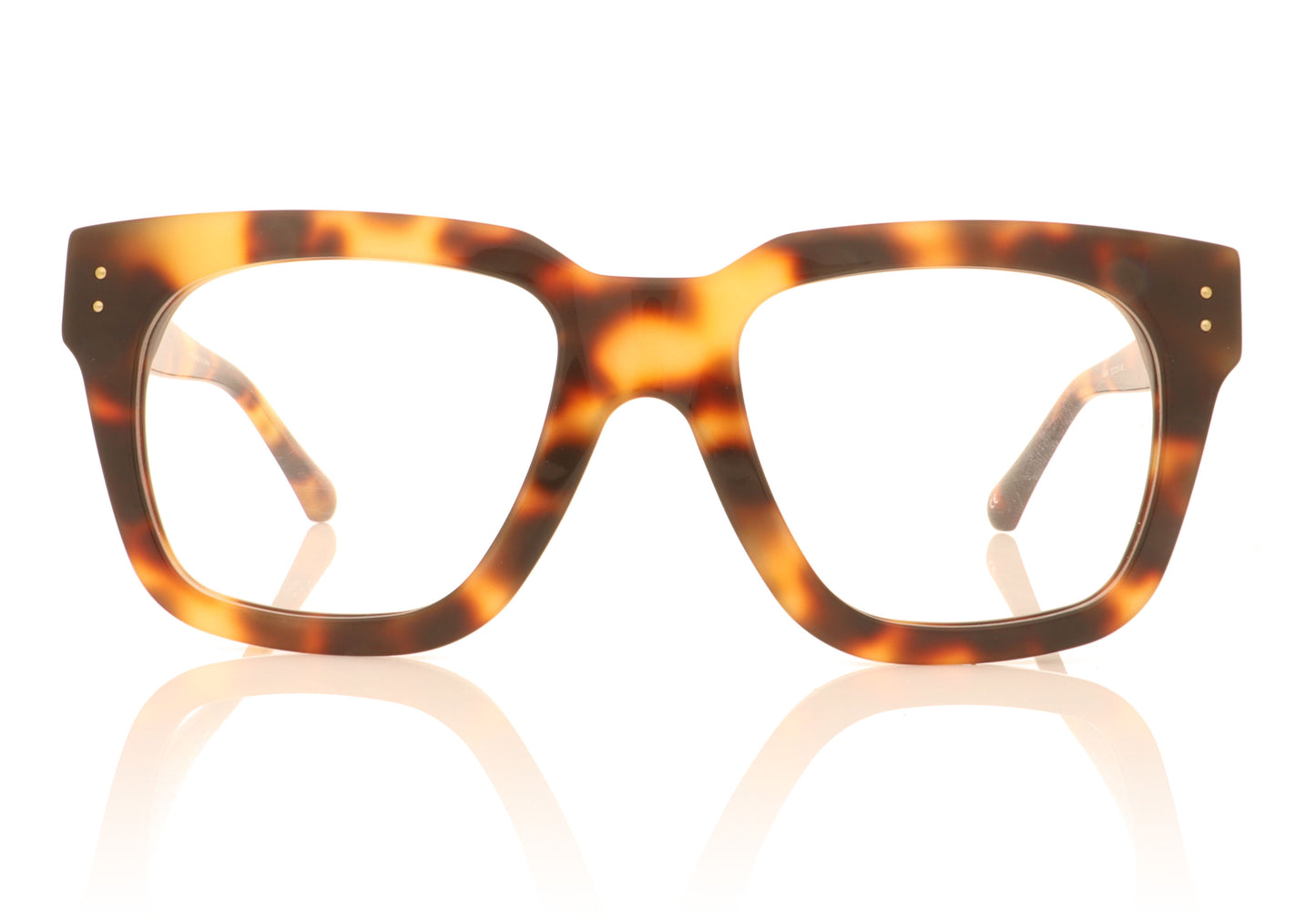 Linda Farrow Max C2 Tortoise Glasses - Front