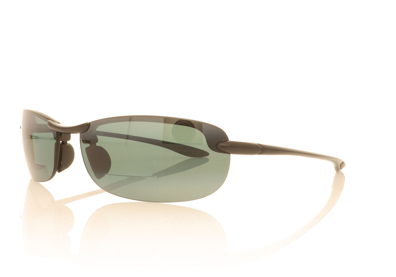 Maui Jim MJ805 Makaha 0225 Gloss Black Sunglasses - Angle