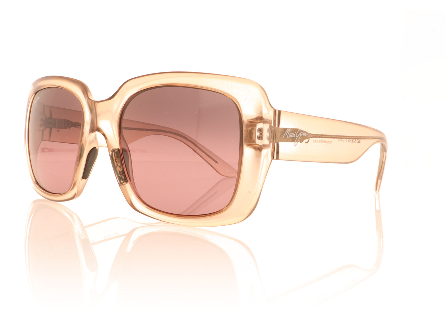 Maui Jim Two Steps 09 Pink Sunglasses - Angle