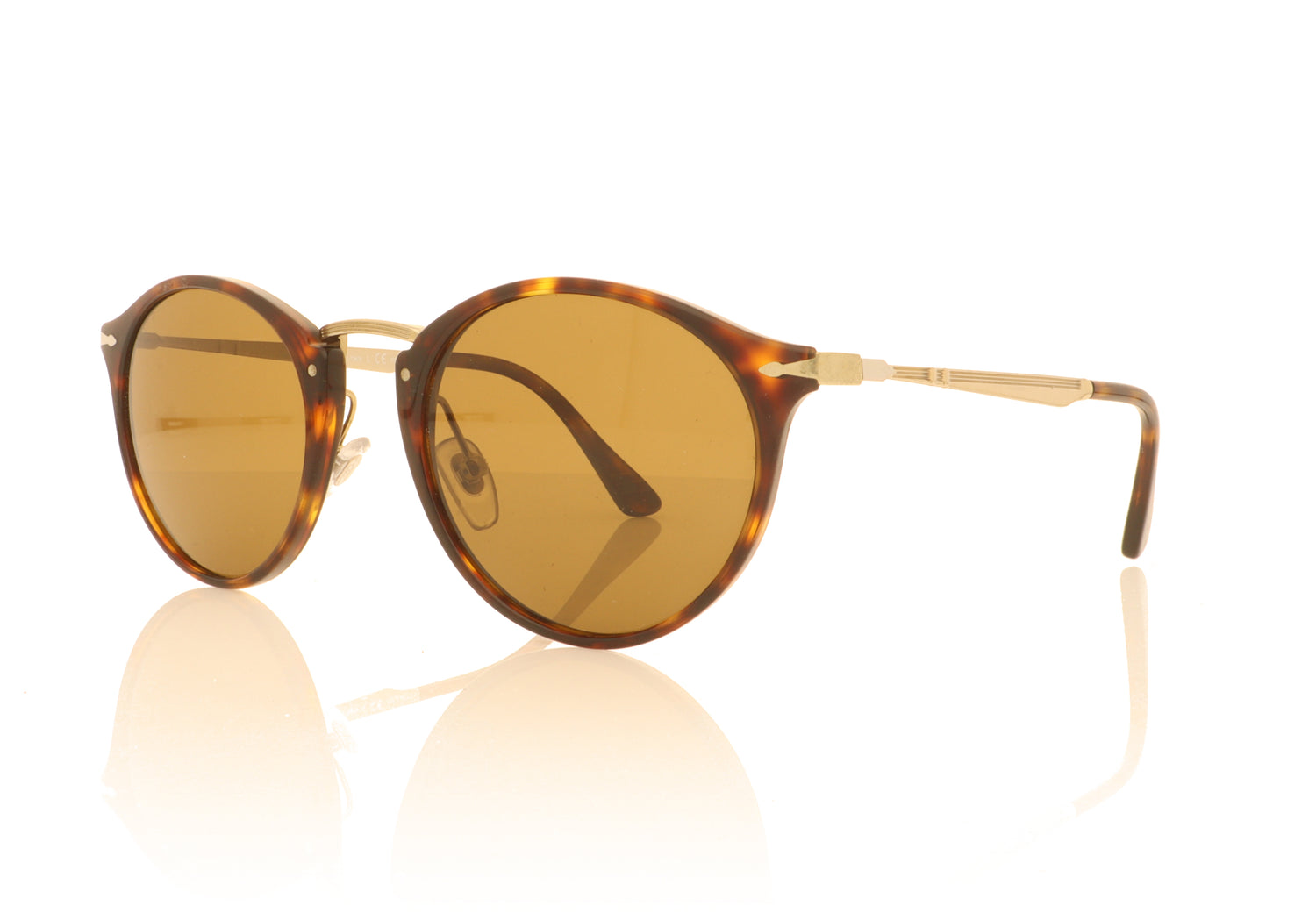 Persol 0PO3166S 24/57 Havana Sunglasses - Angle