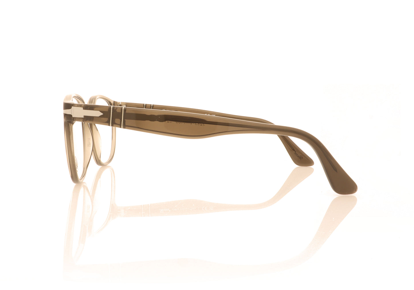 Persol PO3283V 1103 Taupe Grey Glasses - Side