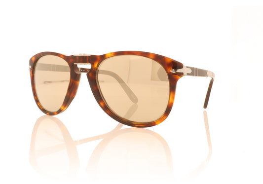 Persol 0PO0714SM Steve McQueen 24/AP Havana Sunglasses - Angle