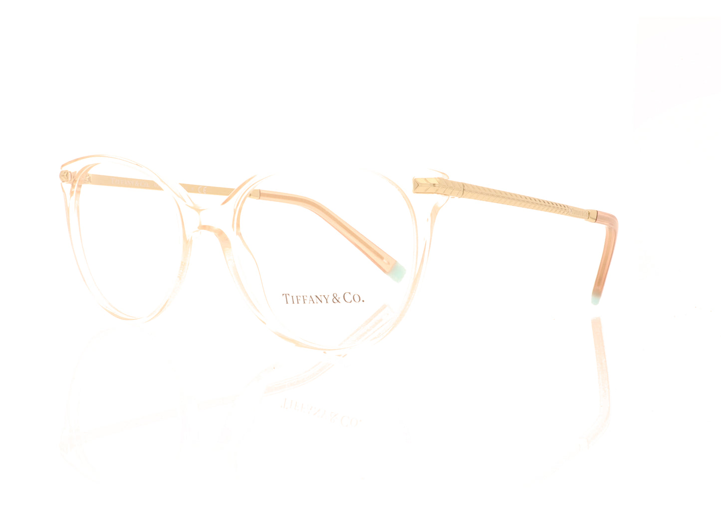 Tiffany 0TF2209 8328 Nude Glasses - Angle