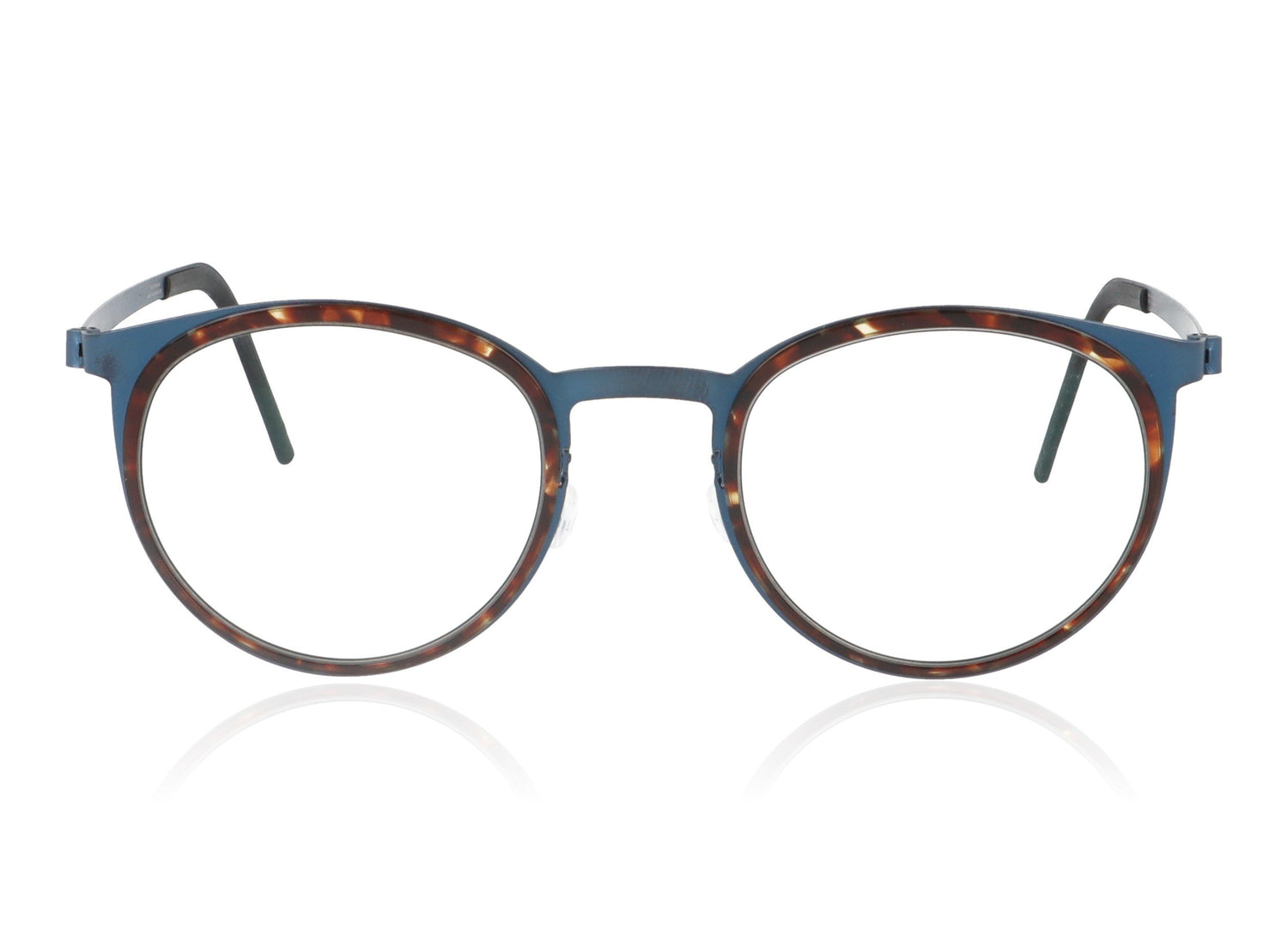 Lindberg Strip 9704 U13 K204 Blue and Tortoise Glasses - Front