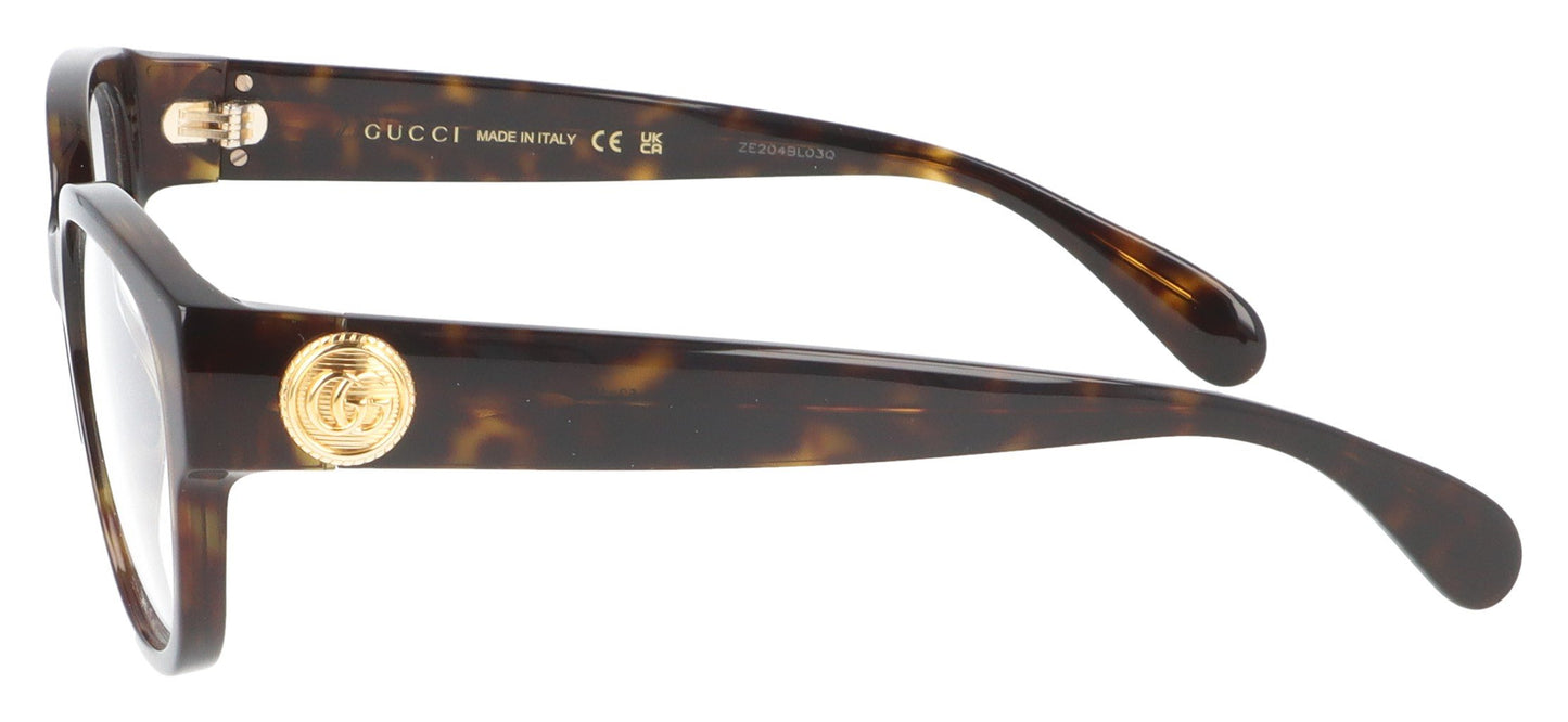 Gucci GG1411O 005 Havana Glasses - Side