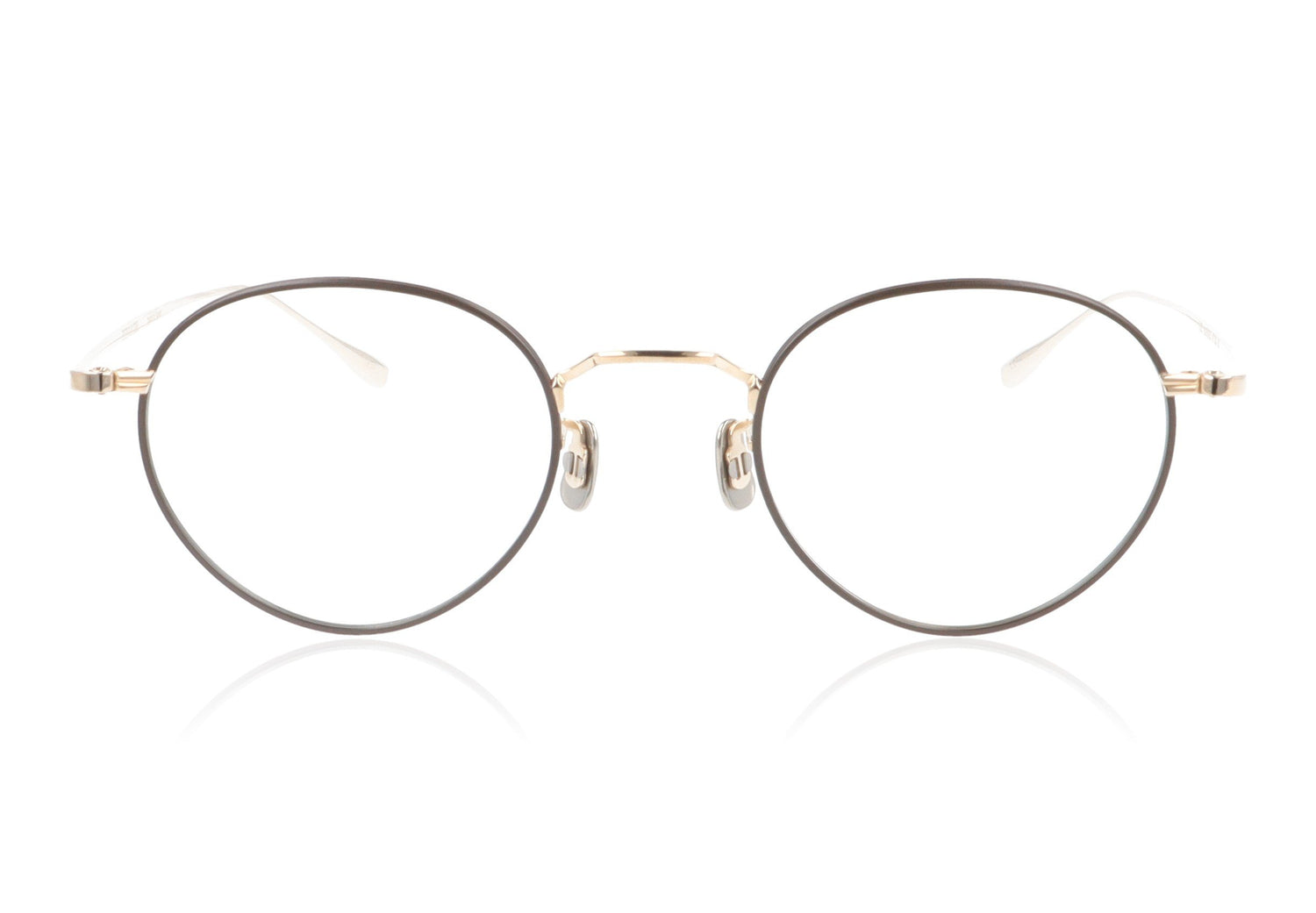 Eyevan 7285 EV182 905902 Black Gold Glasses - Front