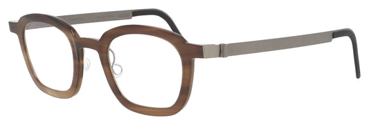Lindberg buffalo 1858 T209 H18 10 Medium Brown Glasses - Angle